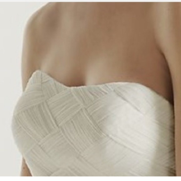 Galina Signature braided woven sculpted bodice mermaid wedding gown - Picture 1 of 8